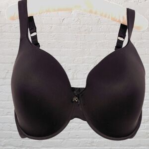EUC PARFAIT Jeanie Women's Lightweight Smooth Plunge T-Shirt Bra Black Size 40I